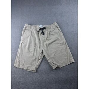 RAIL Chino Shorts Men 34 Tan Regular Fit Drawstring Stretch Summer Practical